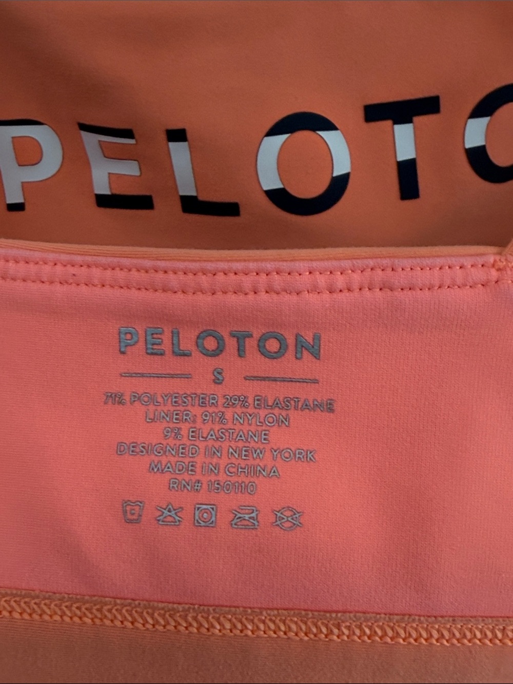 Peloton Peach Sports Bra SzS - Picture 4 of 4